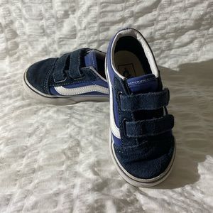 Child size 8 Blue Vans. In good used condition.